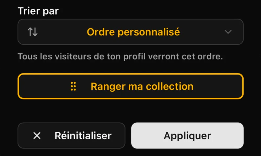 Range les maillots de ta collection dans l’ordre que tu veux