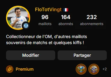 Badge Premium sur ton profil